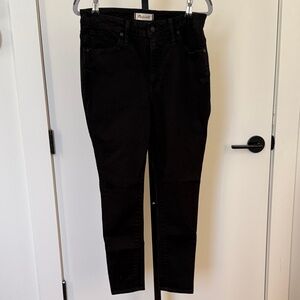 Madewell Women’s High Rise Black Skinny Jeans
